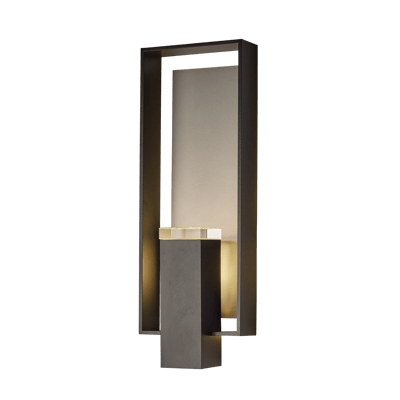 Shadow Box Large w/Slate Dark Sky Friendly Outdoor Sconce