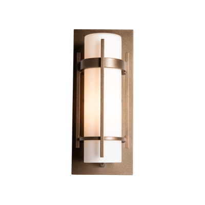 Banded with Top Plate Outdoor Sconce | by Hubbardton Forge